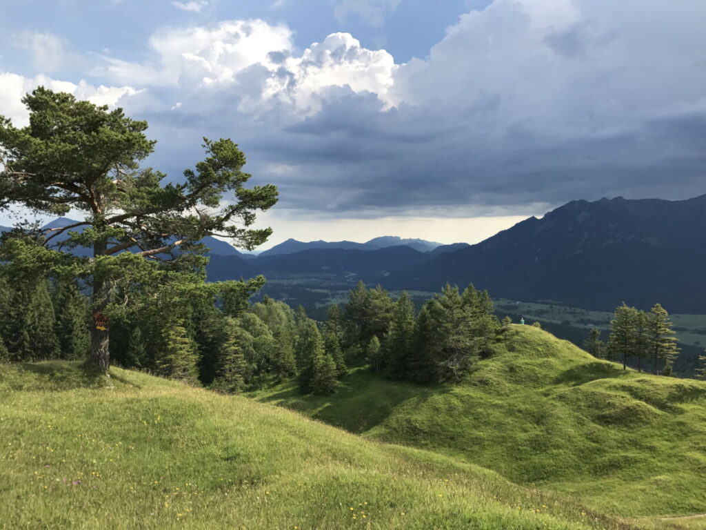 Buckelwiesen Mittenwald mit dem Karwendel - kurz vorm Gewitter